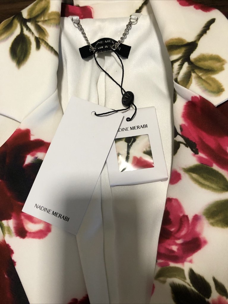 Nadine Merabi Portia Floral Blazer & Pants Set (Xsmall) — image 4 of 8